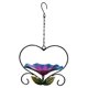 thumbnail image 1 of Comedero de hierro para pájaros | Comedero de jardín con forma de corazón y diseño floral | Comedero colgante para exteriores para decoración de jardín | Atrae aves silvestres, 1 of 5