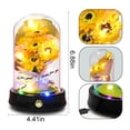 thumbnail image 4 of Lámpara de girasol QUELIEN con cúpula de cristal con cálida luz LED, 22 cm, 4 of 6