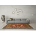 thumbnail image 3 of Ahgly Company Indoor Square Persian Brown Traditional Area Rugs, 3' Square, 3 of 4