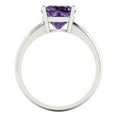 thumbnail image 4 of Solitaire Engagement Ring for Women - 2.5ct Simulated Alexandrite in 14K White Gold Promise Ring, 4 of 5