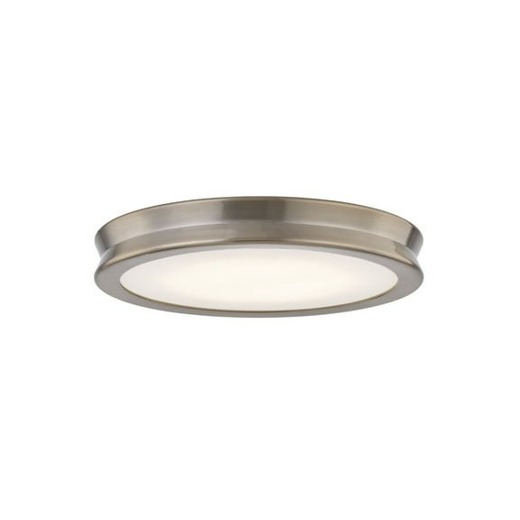 Justice Design Group Fsn-4181-Opal Fusion 13" Wide Led Flush Mount Ceiling Fixture - Brass
