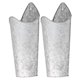 thumbnail image 1 of Macetero de pared Jadeshay 2 piezas arte del hierro colgante Plata, 1 of 8