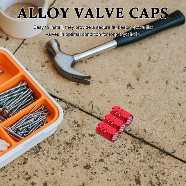 BESTYASH 4Ud Tapas De Para Neumáticos De Auto Con Sencillo Y Construcción Robusta En Metal