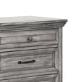 thumbnail image 3 of Benjara Akki 30 Inch 3 Drawer Nightstand, Felt Lined, USB Ports, Rustic Wood Gray, 3 of 5