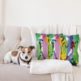thumbnail image 4 of Ambesonne Ombre Throw Pillow Cover 2 Pack, Baseball Grunge Splash, 24", Multicolor, 4 of 5