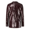 thumbnail image 6 of Women Sequins Sequin Jacket Casual Long Sleeve Glitter Party Shiny Lapel Coat Rave Outerwear Women S Vest Lightweight Coats for Women plus Size Women Winter Coats Heat Jacket Women Insulated Coat, 6 of 6