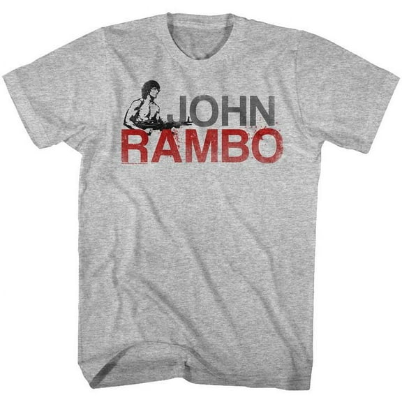 Rambo Jonbo Gray Heather Adult T-Shirt 5Xl