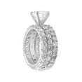 thumbnail image 3 of 7ct Diamond Engagement Eternity Wedding Ring Set 14k White Gold, 3 of 3