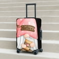 thumbnail image 5 of Yiaed Coffee Gnome (1) Print Travel Luggage Cover Suitcase Protector Fits 18-32 Inch Luggage Wheel Covers Patterned Elastic Luggage Anti-scratch（No luggage）-, 5 of 5