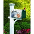 thumbnail image 4 of Fall Magnetic Mailbox Covers Standard Size 18x21 Inch, Thanksgiving Blue Orange Pumpkin Vintage Wood Grain Mailbox Wraps Mailbox Post Cover Seasonal Fall Harvest Mailbox Decor for Outside Garden Yard, 4 of 6