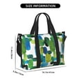thumbnail image 2 of Travel Duffle Bag abstractly Bright Green pattern Travel Tote Bags Carry on Luggage Waterproof Weekender Bags with Top Handle Adjustable Shoulde Strap for Travel Gym, 2 of 5