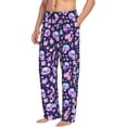 thumbnail image 6 of Naloa crystal Skull flower cool Pajama Pants Men, PJ Bottoms, Sleep & Lounge Pants-Medium, 6 of 6