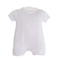 thumbnail image 1 of Braeden Ensemble de Baptême à Manches Courtes en Tricot Blanc pour Garçons - NB, 1 of 3