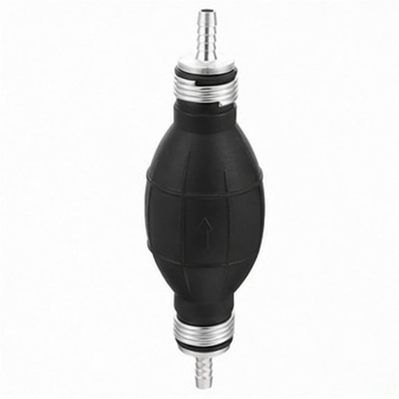 STOBOK Black Hand Pump for Car and Boat Use Suitable for Carburettor with Rubber and Aluminum Material