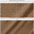 thumbnail image 2 of Soimoi Cotton Cambric Fabric Leaves & Strawberry Fruits Printed Fabric 1 Yard 42 Inch Wide, 2 of 7