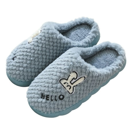 

Chnzic Men Shoes Fashion Home Cute Cartoon Warm Cotton Slippers Comfortable Soft Home Slippers