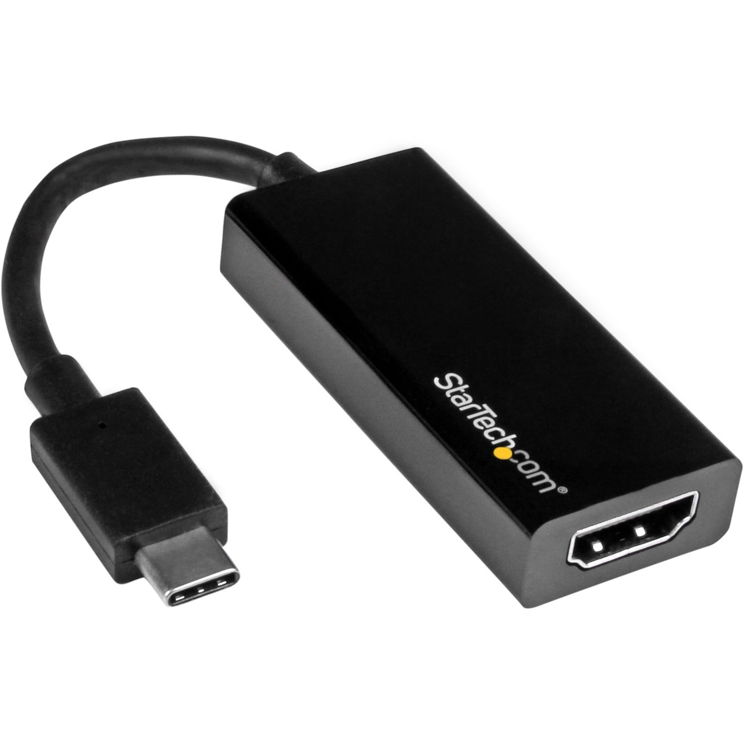 StarTech.com CDP2HD USB-C to HDMI Adapter – 4K 30Hz – USB 3.1 Type-C to HDMI Adapter – USB C to HDMI Dongle - Monitor Adapter – Black (CDP2HD)