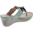 thumbnail image 5 of Gc Shoes Women's Sydney Rosette Slide Wedge Sandals, 5 of 7