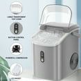 thumbnail image 6 of FREE VILLAGE Nugget Ice Maker Countertop Ready in 7 Mins,33lbs/24H Chewable Pellet Ice Machine with Self-Cleanin Function,Portable Ice Makers with Ice Scoop & Basket for Home Kitchen Office,Steel, 6 of 7