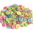 thumbnail image 4 of Buttons Resin Buttons 2 and 4 Holes Assorted Buttons for Sewing Crafts DIY Projects Button Painting Craft Buttons (Multiform), 4 of 5