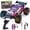 Black + Purple, variant on UUGEE Remote Control Car, RC Cars for Boys, 1:18 Scale High Speed off Road Monster Trucks with Lights, Christmas Birthday Gifts for 8-12 Kids
