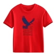 thumbnail image 5 of Afuyipoi Independence Day Kids T-Shirt July 5th Patriotic Graphic Tee Summer Shirt Print Youth Holiday Celebration Apparel Red Size 13-14 Years, 5 of 6