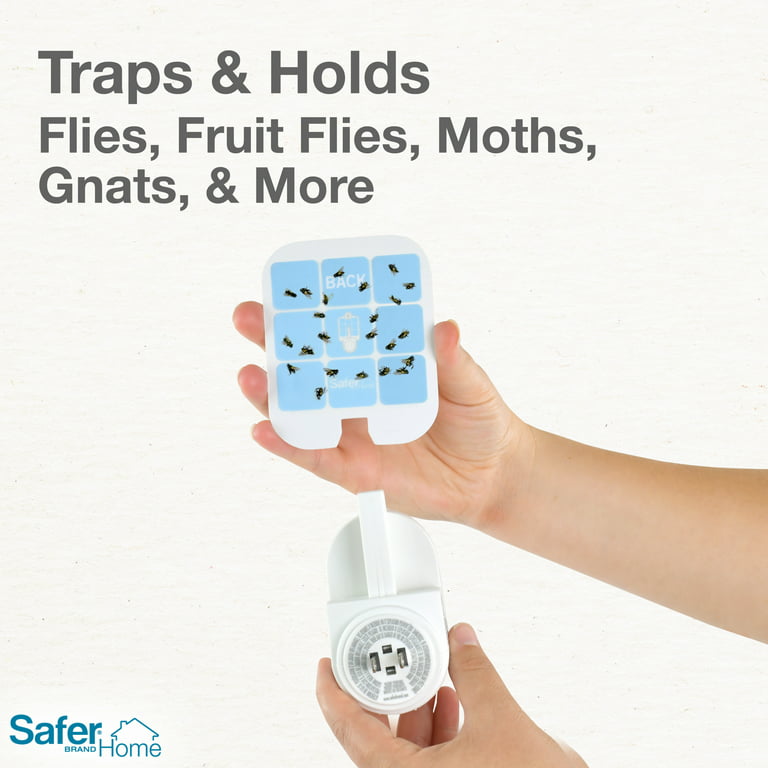 Safer Home Indoor Plug-In Fly Trap or Refills for Flies Fruit Flies Moths  Gnats