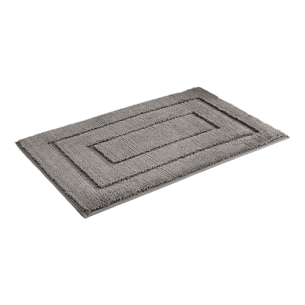 Alfombrilla de baño rectangular absorbente con textura flocada, antideslizante, para entrada de baño, de secado rápido, de microfibra, para puerta, interior, entrada, sala de estar, cocina.