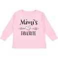 thumbnail image 3 of Inktastic Mimi's Favorite- Heart Grandchild Boys or Girls Long Sleeve Toddler T-Shirt, 3 of 5