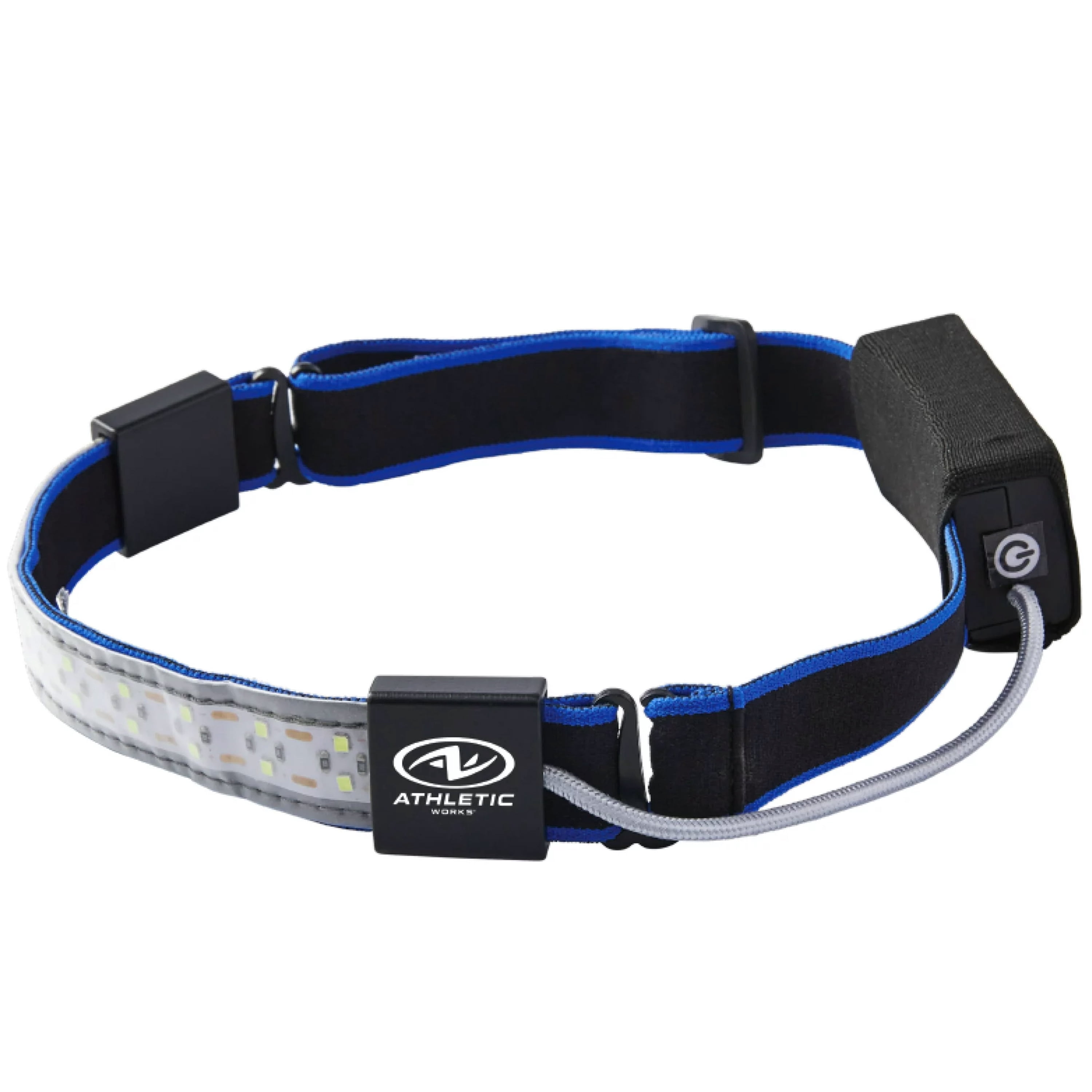 Athletic Works Adjustable LED 160 Lumens Headlamp 210 Degree Illumination, AAA Batteries, 0.2 lb