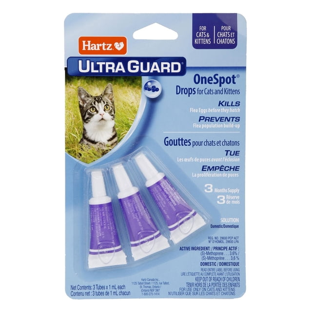Hartz Ultraguard One Spot Drops Flea and Tick Prevention for Cats And Kittens