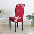 thumbnail image 3 of Nvzi Chair Covers for Dining Room 6 Pack Dining Kitchen Chair Cover Set of 6,Stretchable Parson Chair Covers Slipcover(6 Pack,Printed Flower Pattern), 3 of 4