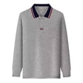 thumbnail image 3 of Playera Manga Larga Moda Tipo Polo Casual Comoda Hombre, 3 of 6