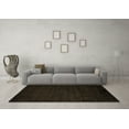 thumbnail image 3 of Ahgly Company Indoor Square Abstract Brown Modern Area Rugs, 3' Square, 3 of 4