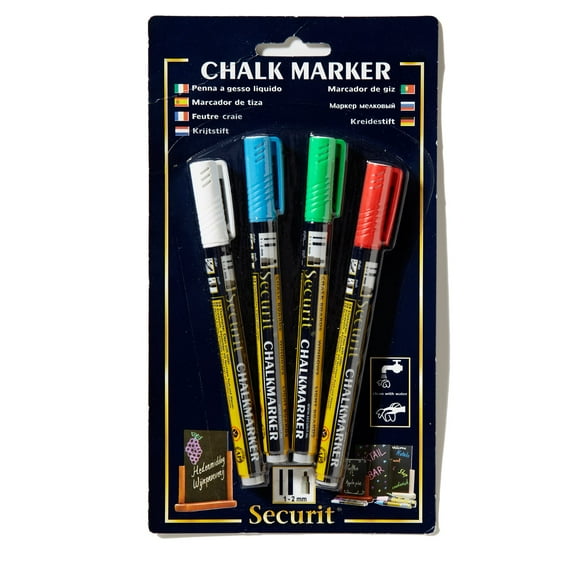 American Metalcraft BLSMA100V4CO Assorted Mini Markers - 4 / PK