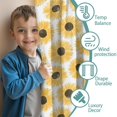 thumbnail image 3 of Blackout Kids Curtains,White Sunflower Childrens Insulated Curtains Set Of 2,Bedroom Essentials,Toddler Room Decor 42x63in(106x160cm), 3 of 4