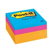 Post-it Notes Cube, 3 in. x 3 in., Assorted Colors, 400 sheets
