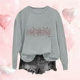thumbnail image 1 of TaTaai Hoodies Shirts for Women Early Fall Long Sleeve Tops Vintage Graphic Outfits Tops Fashion Pullover Tees Gift, 1 of 4