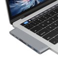 thumbnail image 3 of Lector de tarjetas USB 3.0 TF de 2 puertos Adaptador de concentrador tipo C dual para MacBook Air 2018 FLhrweasw El nuevo, 3 of 7
