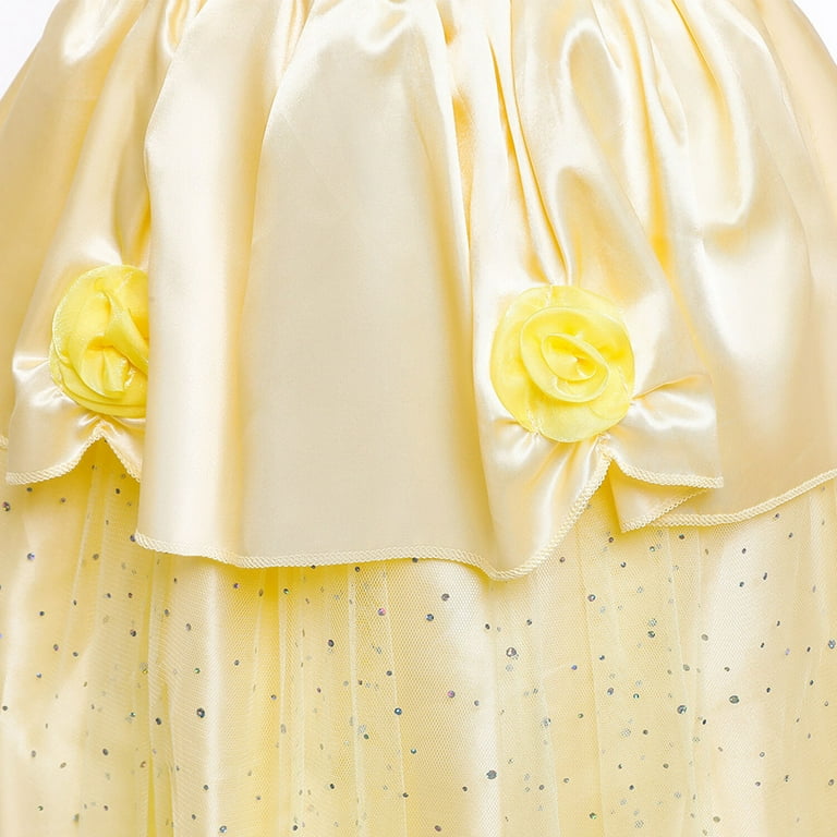 Girls Belle Princess Dress Kids Halloween Fancy-Dress Toddler Costume  Outfits - Walmart.com