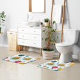 thumbnail image 6 of Yayeee Bath Rug for Bathroom Floor Non Slip Contour Fluffy Soft Absorbent Mat, 20"x24", Bubbles Hamburger, 6 of 7