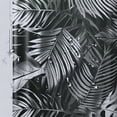 thumbnail image 5 of Orinice  Black and White Leaves Shower Curtain Tropical Leaf Shower Curtain for Bathroom Rustic Banana Leaf Palm Leaf Floral Shower Curtain Set with Hooks  36x72, 5 of 7
