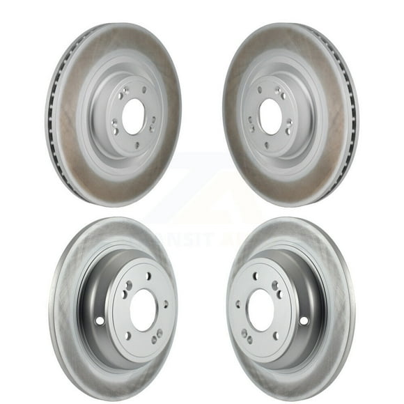 Genius Front Rear Coated Disc Brake Rotors Kit for Car Hyundai Genesis G80 5.0L KG-101935