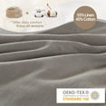 thumbnail image 3 of Simple&Opulence Linen Duvet Cover - Linen Cotton Blend 2 Pieces Bedding Set, 1 Duvet Cover 68 x 86 Inches and 1 Pillowcase- Solid Color Collection , Soft & Cozy ,Cooling Bedding-Grey, Twin, 3 of 10