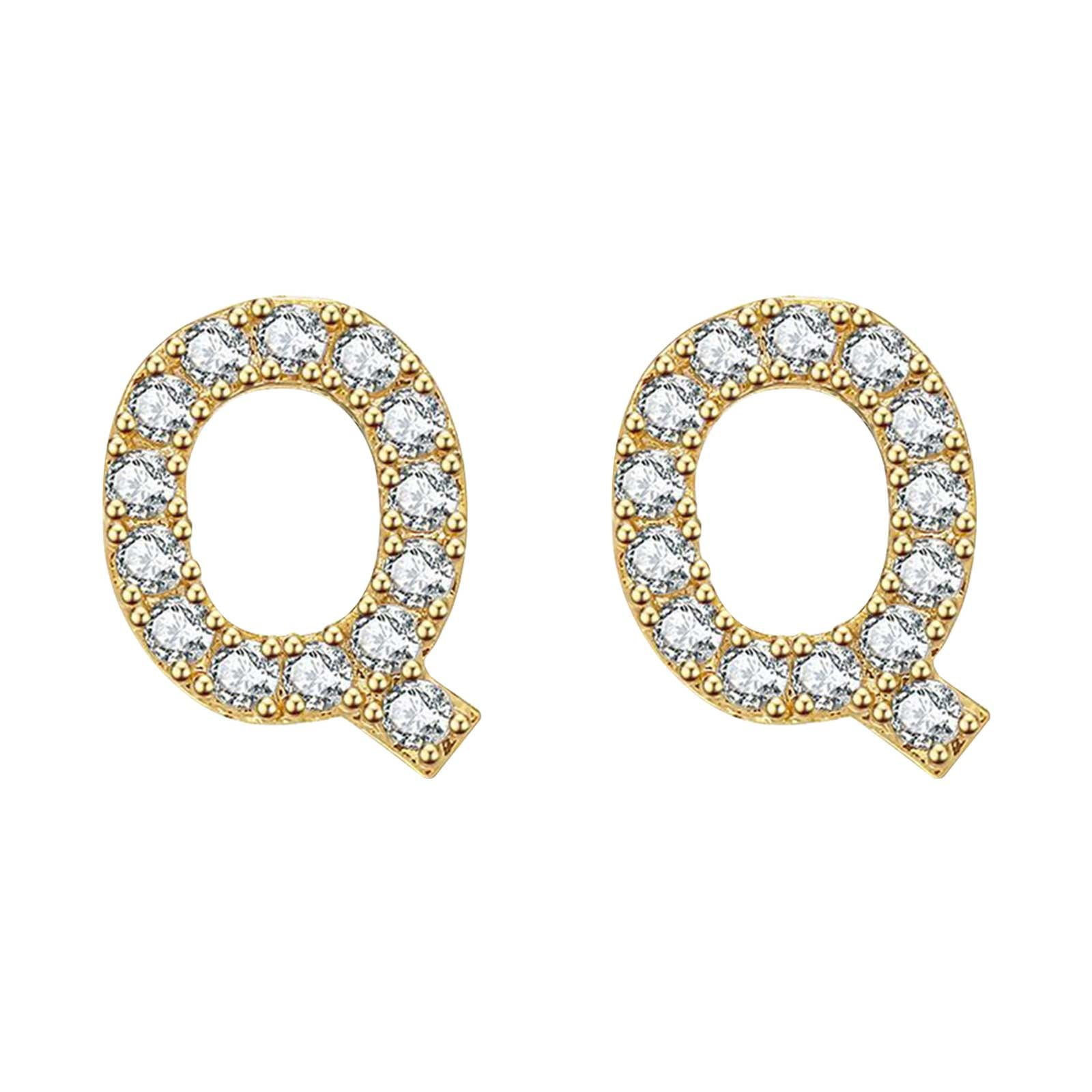 Small letter earrings Clearance