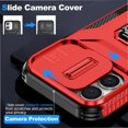 thumbnail image 4 of Funda para GANGXUN iPhone 16 Plus - Soporte metálico, Función magnética, Rojo, 4 of 5