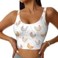 thumbnail image 2 of Lsque Funny Chicken Printed Women'S Sports Bra, Compression, Moisture Wicking, High-Impact Sports Bra For Women,Supportive sports bra-XX-Large, 2 of 9