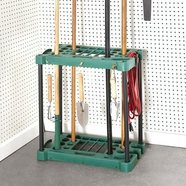 Garage Tool Holder - Garden Utensil Stand with Slots for Garage Organization