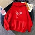 thumbnail image 2 of YUGYXL Graphic Hoodies for Women Womens Unisex Fleece Sweatshirts Hooded Pullover Casual Long Sleeve Tops with Pocket Red M, 2 of 3