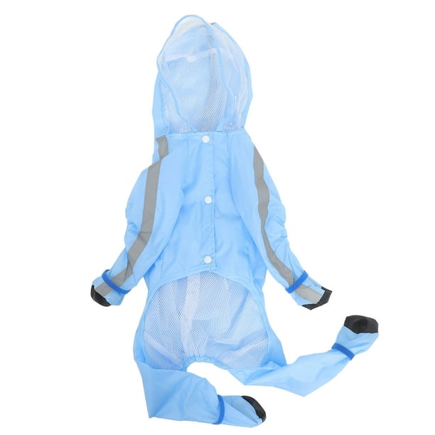 WHAMVOX Poncho Impermeable Para Perros Con Material Transpirable Para Proteger De En Color Azul